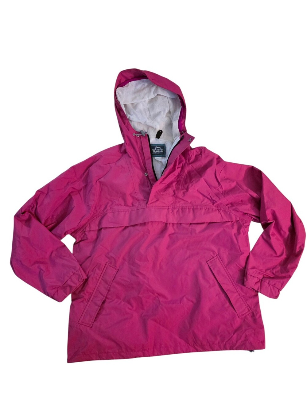 Vintage Woolrich Hooded Rain Jacket- L